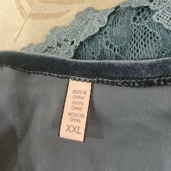 Elegant Blue Lace Trim Robe (2pcs) - Picture 3 of 6